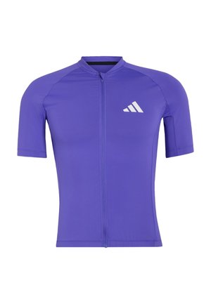 adidas Performance, Wielershirt - solar purple   white