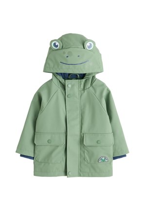 Next REGULAR FIT - SHOWER RESISTANT  - Vodotesná bunda - green frog character