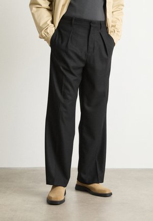 WIDE LEG - Kalhoty - black