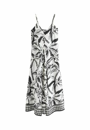 REGULAR FIT - VOLUME - Maxi šaty - black white