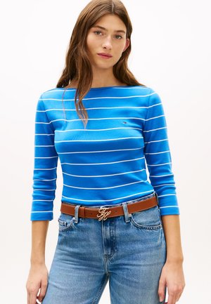 SLIM CODY BOAT - Maglietta a manica lunga - blue orbit/ecru