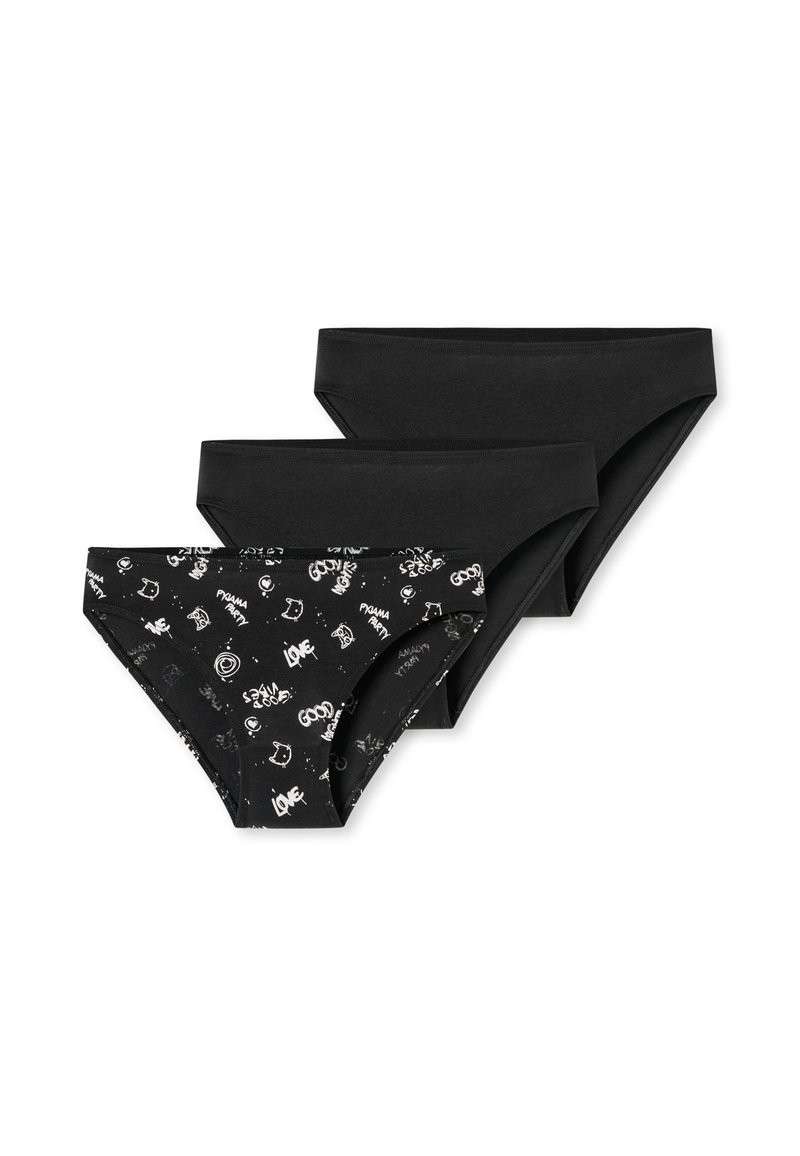 Schiesser 3-PACK - Slip - schwarz