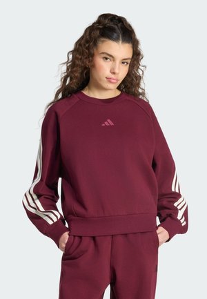 adidas Sportswear, ADIDAS SPORTSWEAR ADIDAS KIT 3-STRIPES SWEATSHIRT - Sudadera - maroon off white