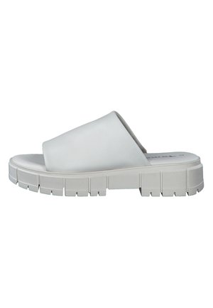 Pantolette flach - offwhite uni