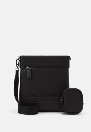 ESSENTIAL FLAT CROSSBODY SET - Rankinė per petį - black