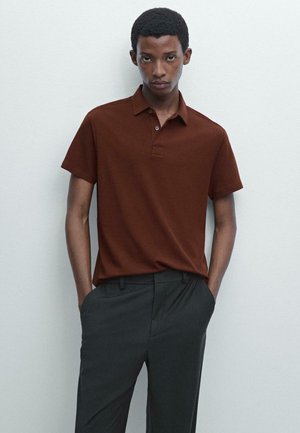 SHORT SLEEVE POLO NECK - Poloshirt - bordeaux