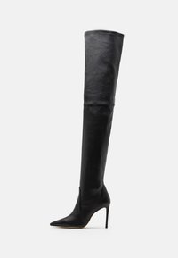 High heeled boots - black