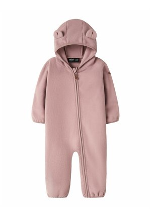 Name it, NBNMEEKO FLEECE SUIT MELANGE NOOS UNISEX - Overal - woodrose