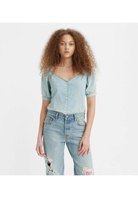 Levi's® - MARTA RAGLAN SS BLOUSE - Skjorta - jessica plaid persia Miniatyrbild 1