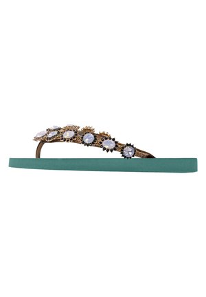 CHRYSTAL FLOWER - Teensandalen - forest green