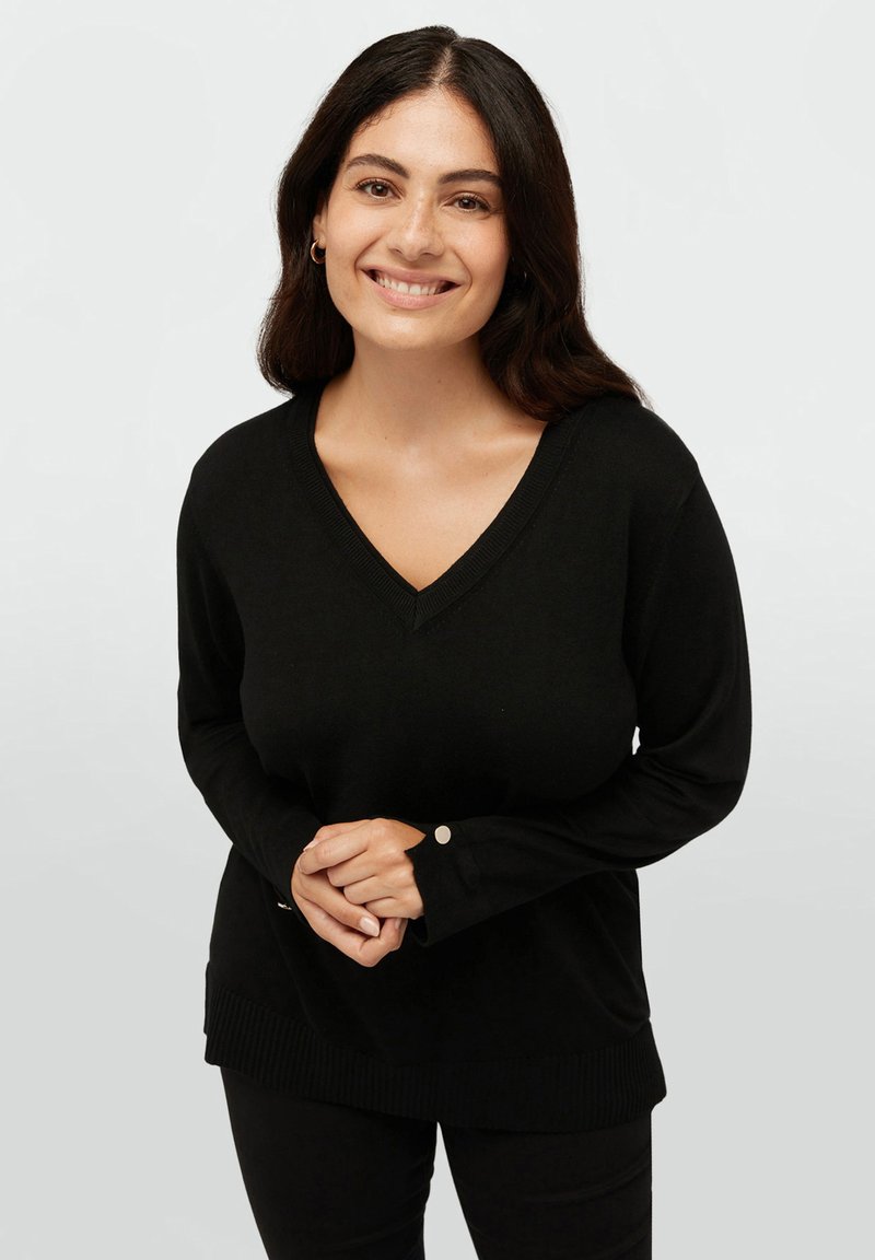 Fiorella Rubino SCOLLO V - Pullover - nero