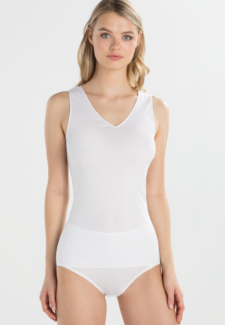 Hanro - COTTON SEAMLESS - Undershirt - white, Enlarge