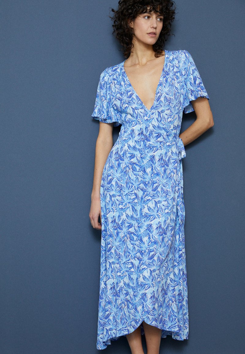 Wrap Dress Fabienne Chapot Jurk Blauw Fabienne Chapot Jurk