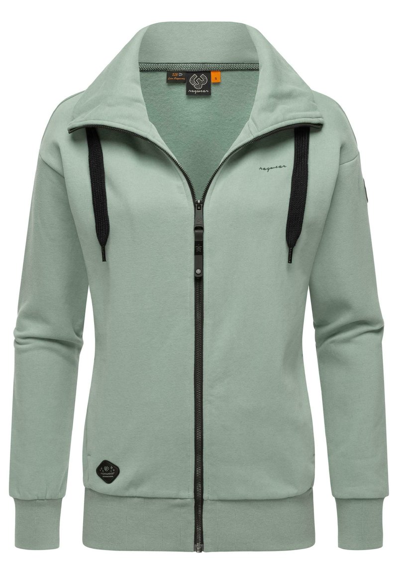 Ragwear SHOCKY - Majica s kapuljačom i patentnim zatvaračem - dusty green
