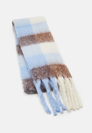 WIND SCARF - Sjaal - blue/brown/off white