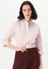 Tommy Hilfiger STRIPE REGULAR SHIRT - Košilová halenka  - pink