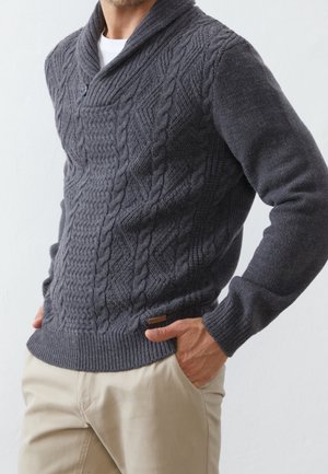 Pullover - mottled grey