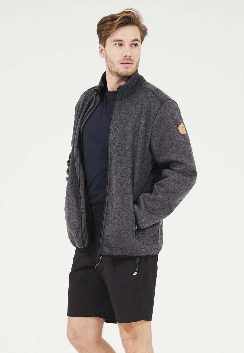 Whistler SAMPTON - Fleecejacka - 1011 dark grey melange