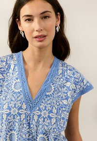 Next T-shirt con stampa - william morris blue white print