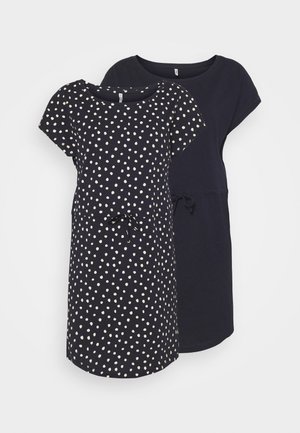 ONLMAY LIFE DRESS 2 PACK - Jerseyjurk - night sky/ecru