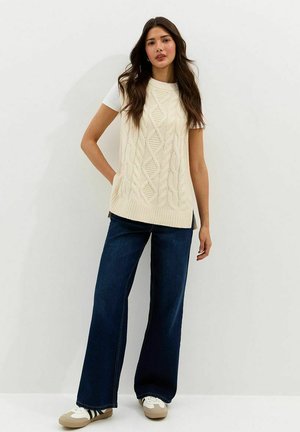CABLE  LONGLINE TABARD - Débardeur - cream