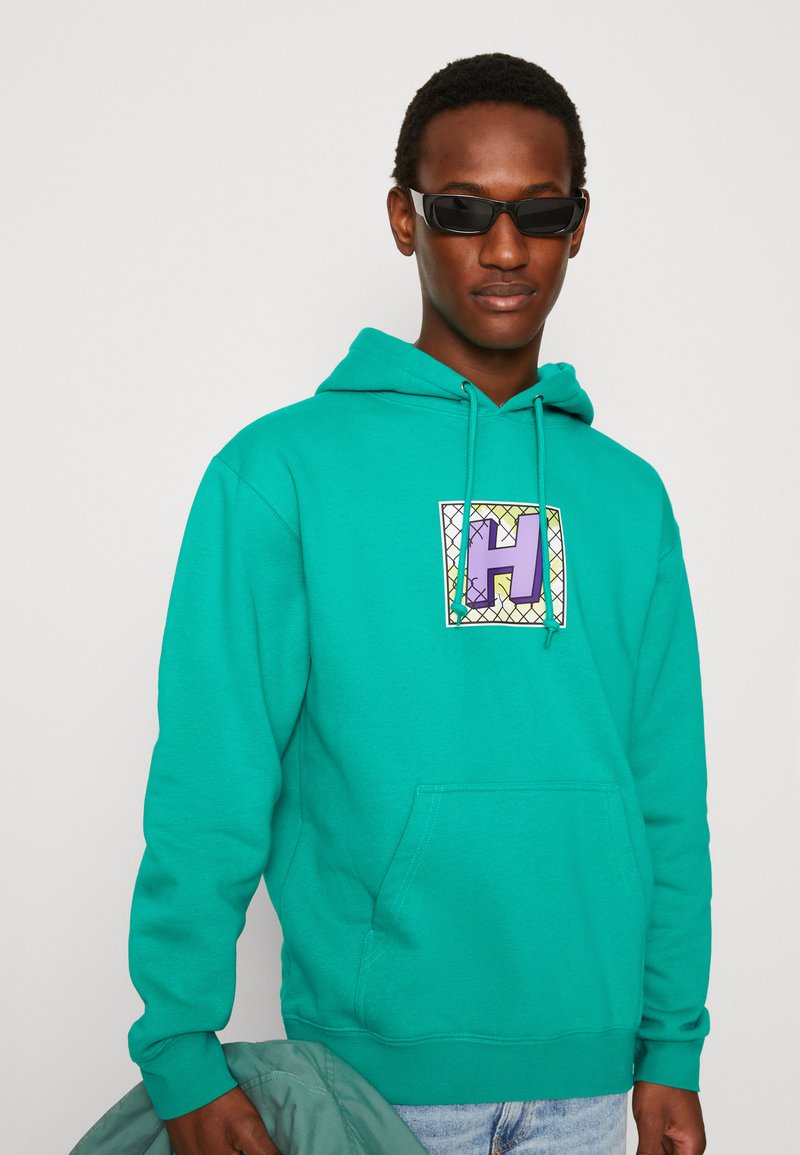 HUF TRESSPASS HOODIE UNISEX - Hoodie - emerald/green - Zalando.co.uk