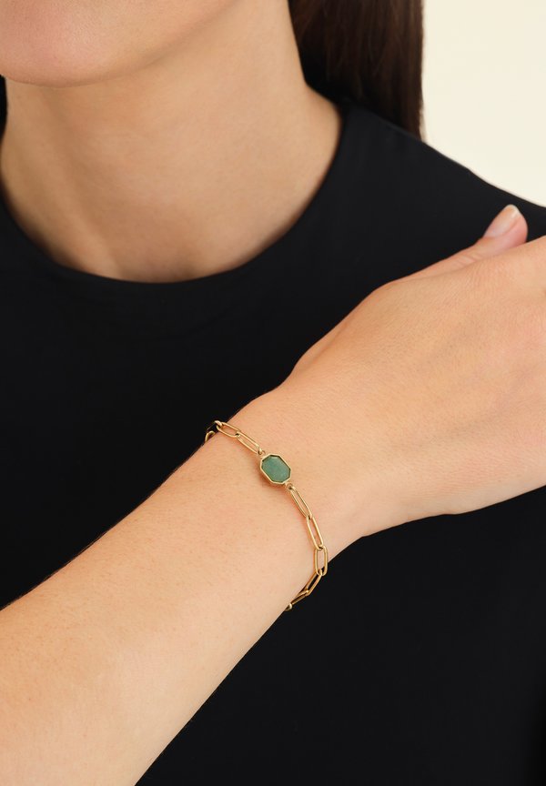 GEOMETRIC GEMSTONE JADE - Armband