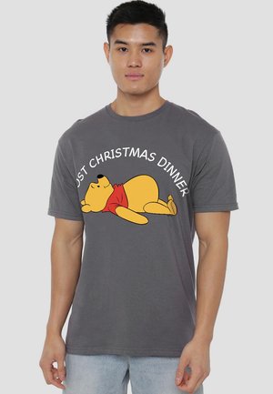 WINNIE THE POOH CHRISTMAS DINNER - Print T-shirt - light grey