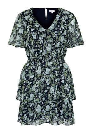 Apricot WATERCOLOUR LAYERED - Robe de jour - navy