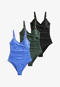 Ikke valgt, blue broderie khaki green black