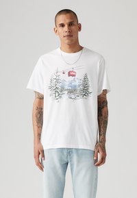 Levi's® RELAXED FIT - T-shirts med print - white