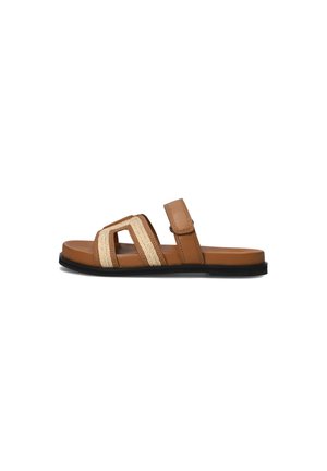 Mules - cognac