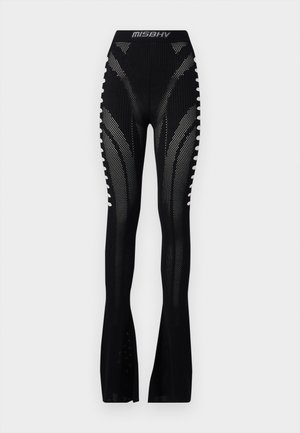 MISBHV BIANCA SEAMLESS TROUSERS - Trousers - black