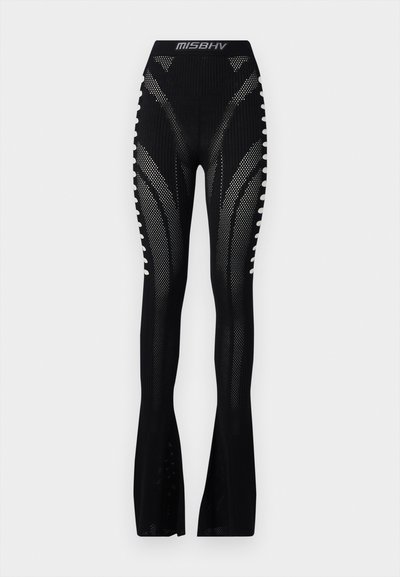 MISBHV BIANCA SEAMLESS TROUSERS - Hlače - black
