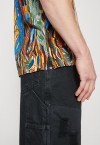 Carlo Colucci UNISEX - Polokošeľa - petrol/yellow/green/offwhite