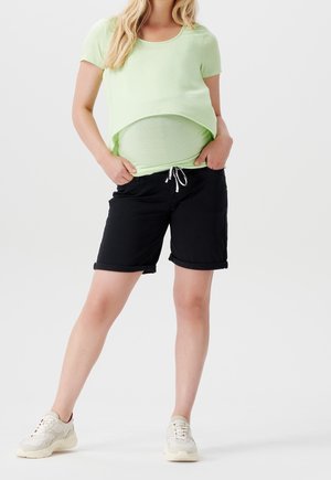 Denim shorts - black