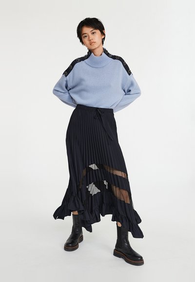 Claudie Pierlot SELODE - Veckad kjol - marine