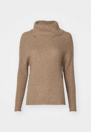 ONLY, ONLKATIA SADDLE ROLL NECK - Trui - malt ball