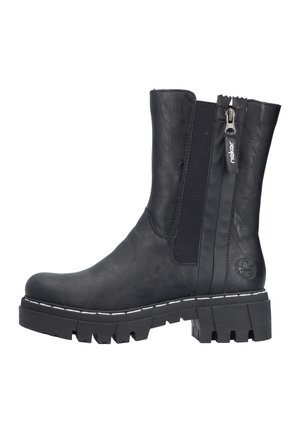 Rieker CHELSEA - Platform ankle boots - schwarz
