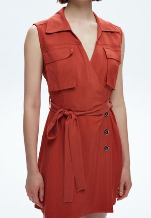 Košilové šaty - brown