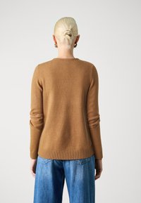 VILA VIRIL V-NECK NOOS - Strikkegenser - braun