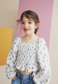 Next SHIRRED  REGULAR FIT - Bluse - blue ditsy