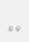BASIC KNOT STUD - Earrings - silver-coloured