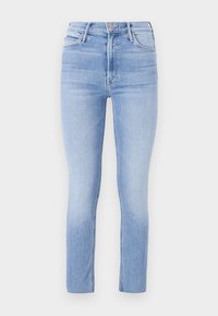 Pieguloša piegriezuma džinsi - light blue denim