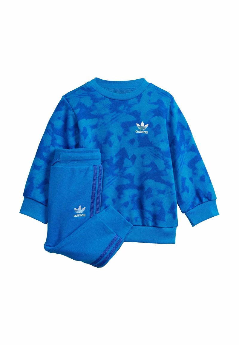 ALLOVER CREW SET semi lucid - blue/royal-meliert blue bird - Originals adidas Trainingsanzug