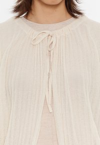 Bimba Y Lola FRUNCIDO LAZOS  - Chaqueta de punto - marfil