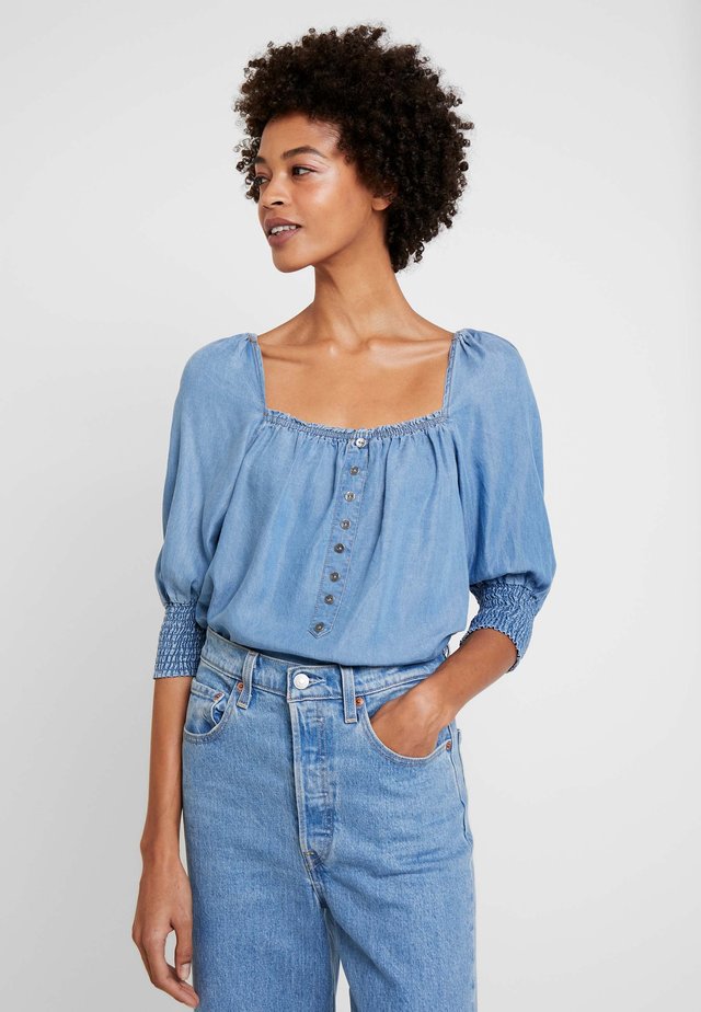 VINCACR - Blouse - blue denim