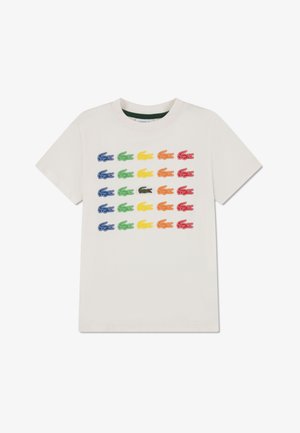 Lacoste TINY ICON TEE - T-shirt imprimé - offwhite