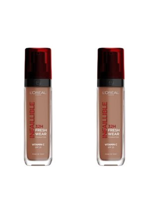 LOT DE 2 - FOND DE TEINT LIQUIDE LONGUE TENUE INFAILLIBLE 32H - Fond de teint - 390 sous-ton rosé