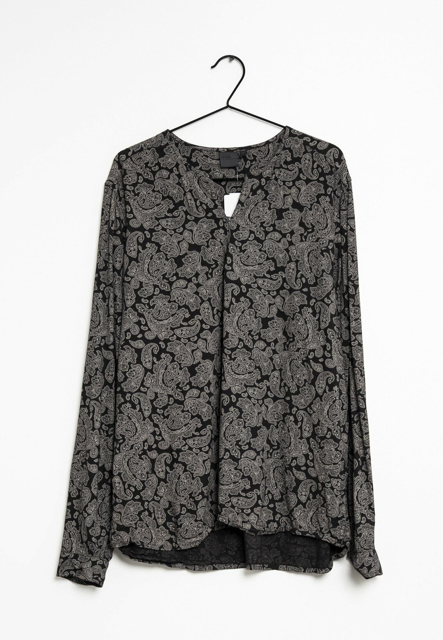 asos black blouse